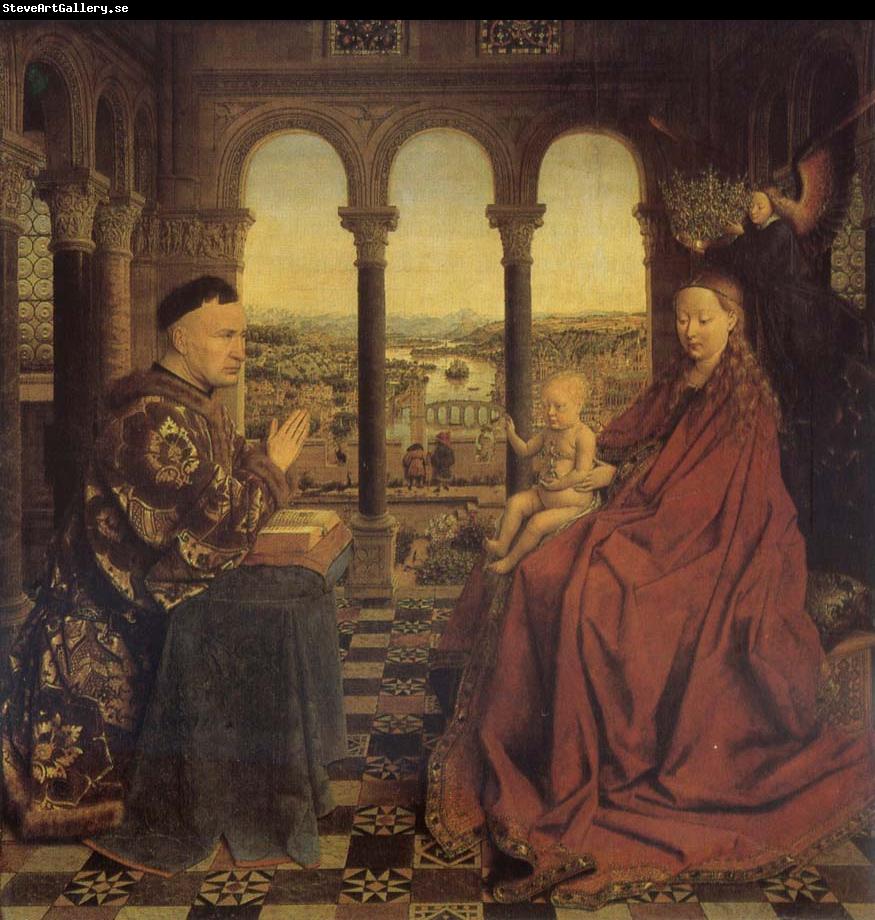 Jan Van Eyck Madonna of chancellor Rolin